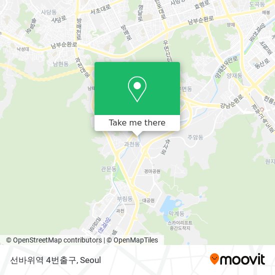 선바위역 4번출구 map