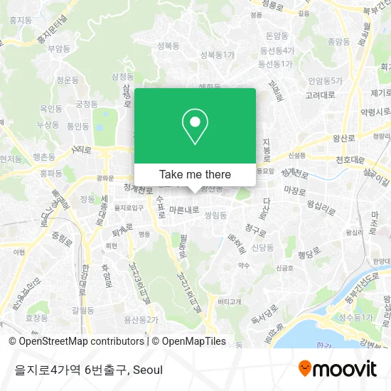 을지로4가역 6번출구 map