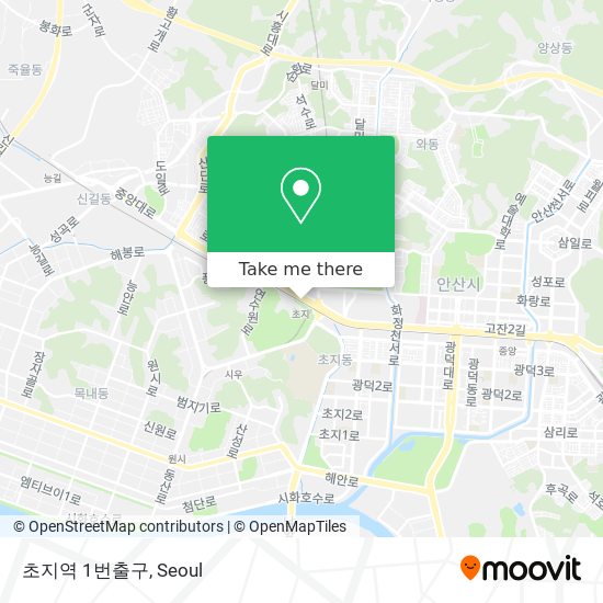 초지역 1번출구 map