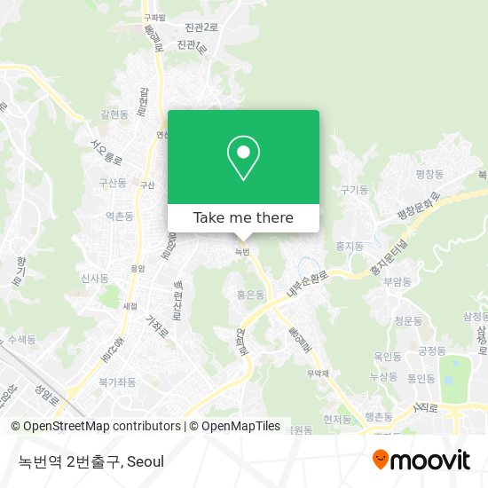 녹번역 2번출구 map