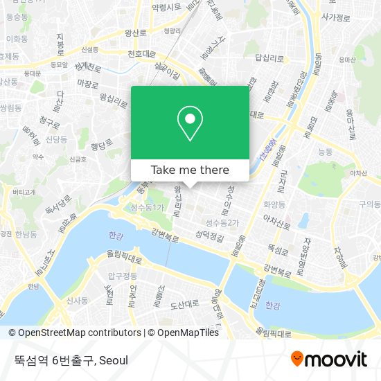 뚝섬역 6번출구 map