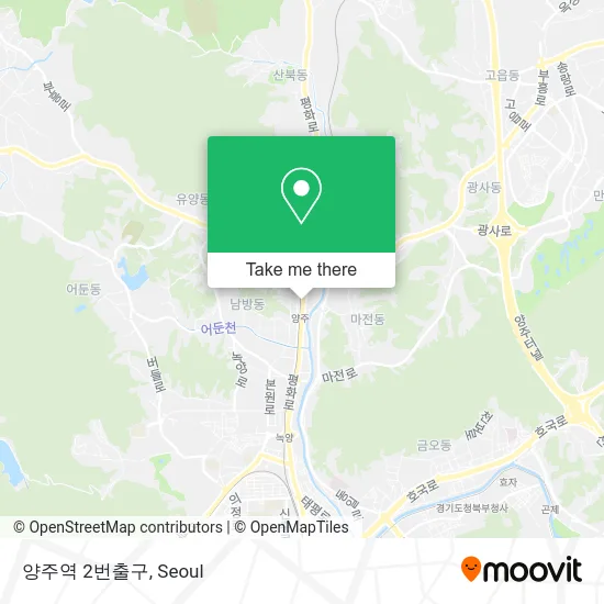 양주역 2번출구 map