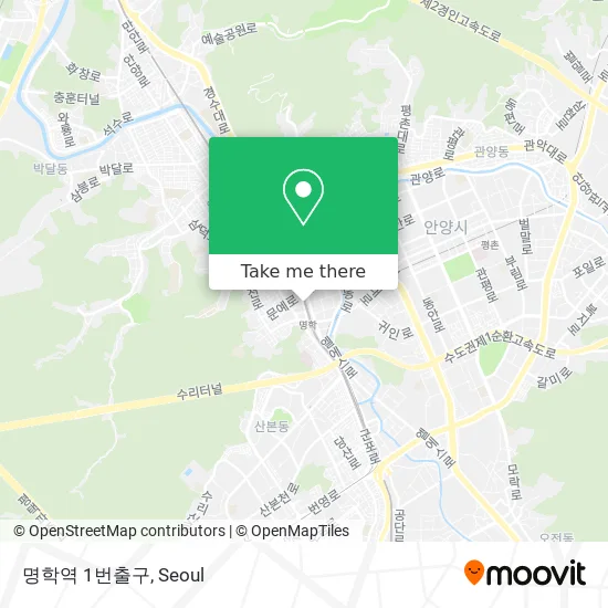 명학역 1번출구 map