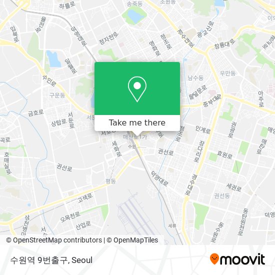 수원역 9번출구 map