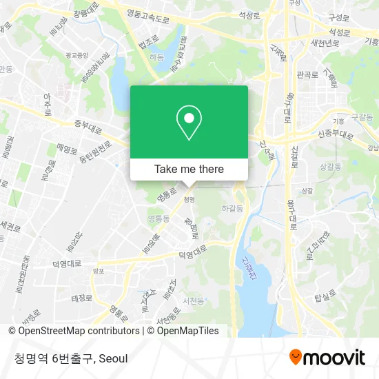 청명역 6번출구 map