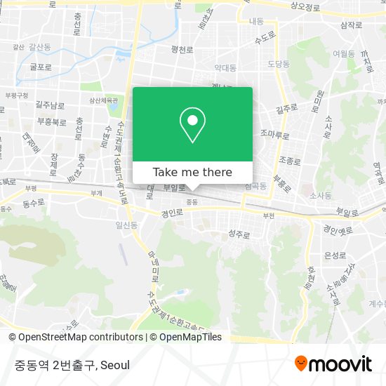 중동역 2번출구 map