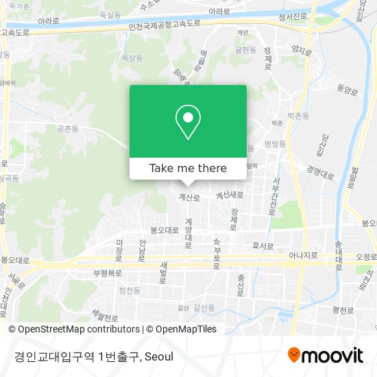 경인교대입구역 1번출구 map