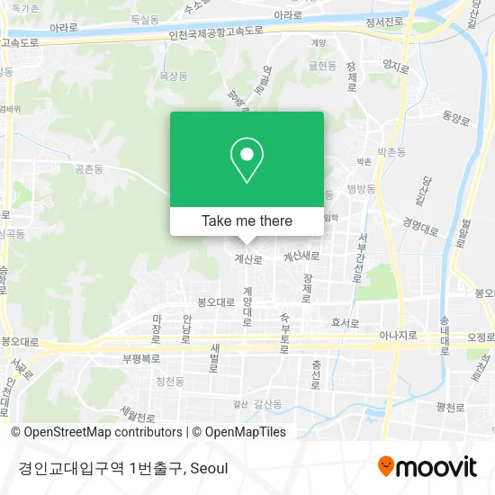 경인교대입구역 1번출구 map