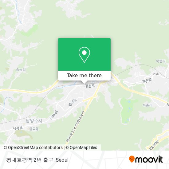 평내호평역 2번 출구 map