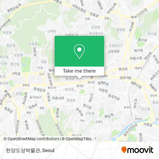 한양도성박물관 map