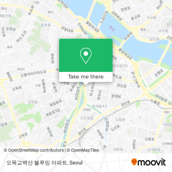 오목교벽산 블루밍 아파트 map