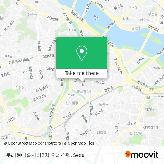 문래현대홈시티2차 오피스텔 map