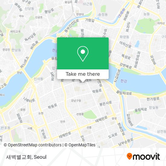 새벽별교회 map