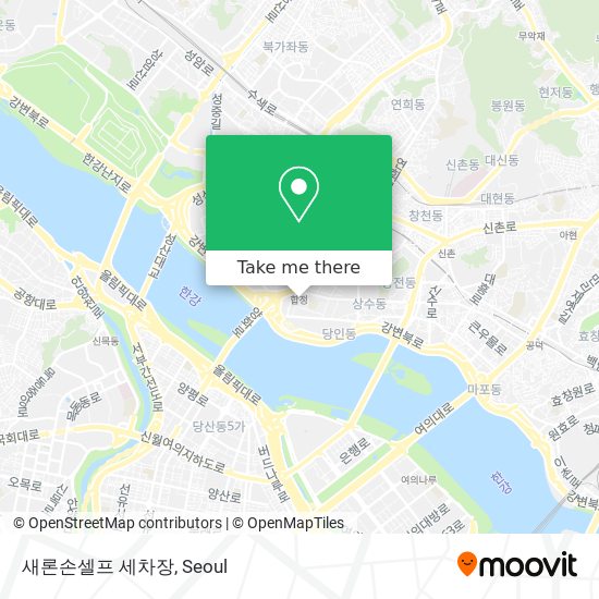 새론손셀프 세차장 map