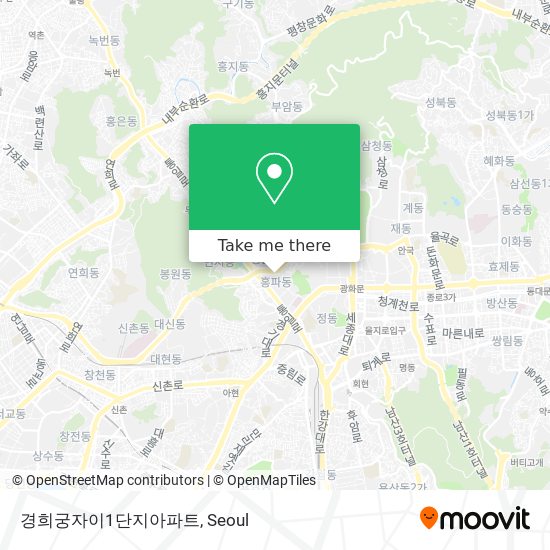 경희궁자이1단지아파트 map