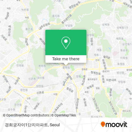 경희궁자이1단지아파트 map