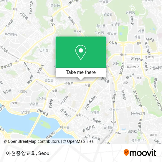 아현중앙교회 map