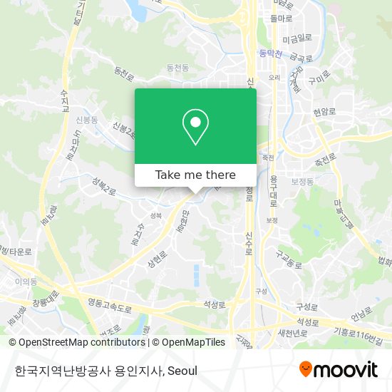 한국지역난방공사 용인지사 map