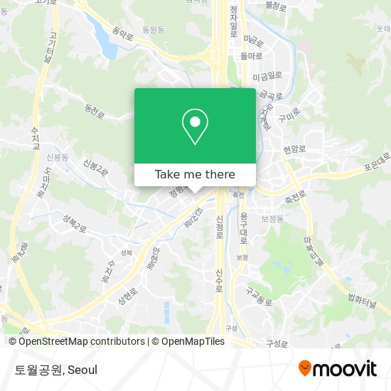 토월공원 map