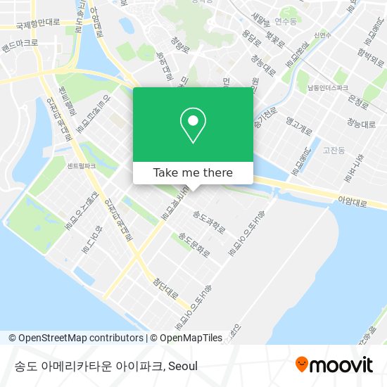 송도 아메리카타운 아이파크 map