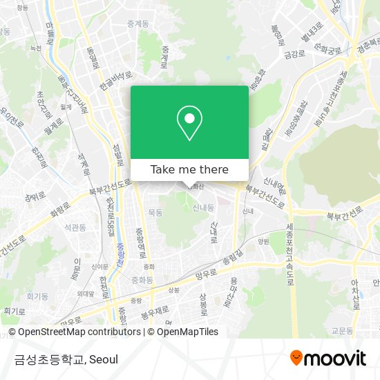 금성초등학교 map