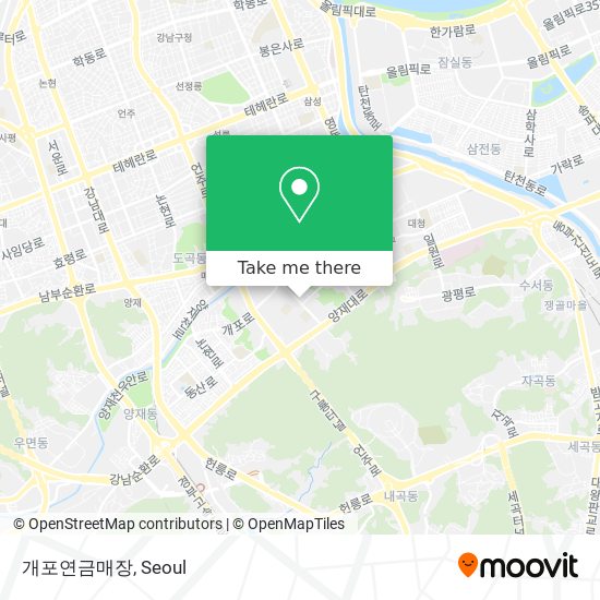 개포연금매장 map