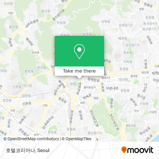 호텔코리아나 map