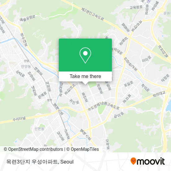 목련3단지 우성아파트 map