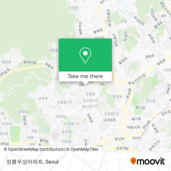 정릉우성아파트 map