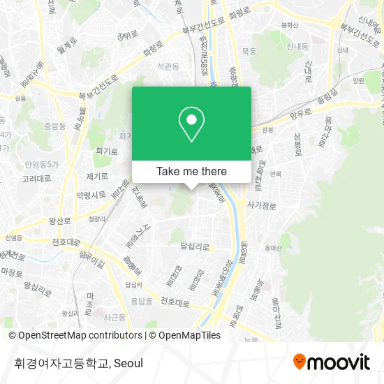 휘경여자고등학교 map