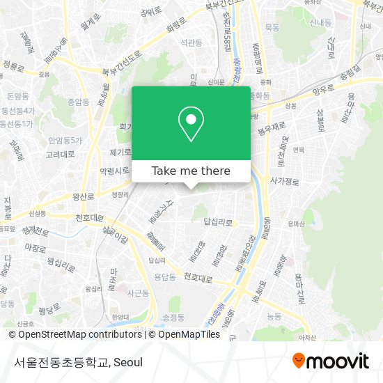 서울전동초등학교 map