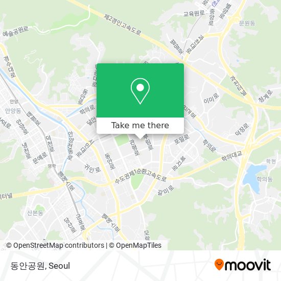 동안공원 map