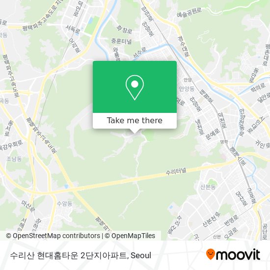 수리산 현대홈타운 2단지아파트 map
