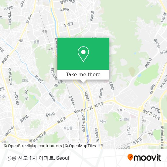 공릉 신도 1차 아파트 map