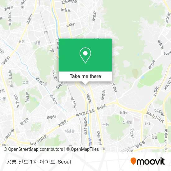 공릉 신도 1차 아파트 map