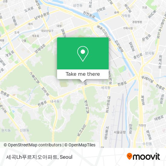 세곡Lh푸르지오아파트 map