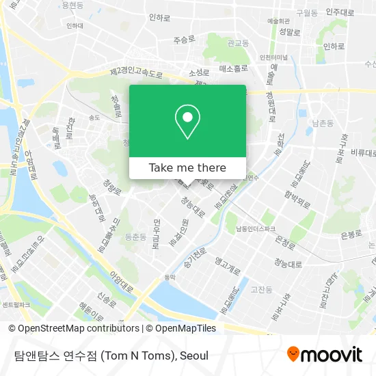 탐앤탐스 연수점 (Tom N Toms) map