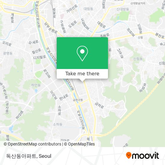 독산동아파트 map