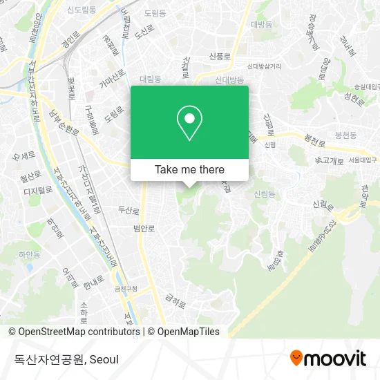 독산자연공원 map