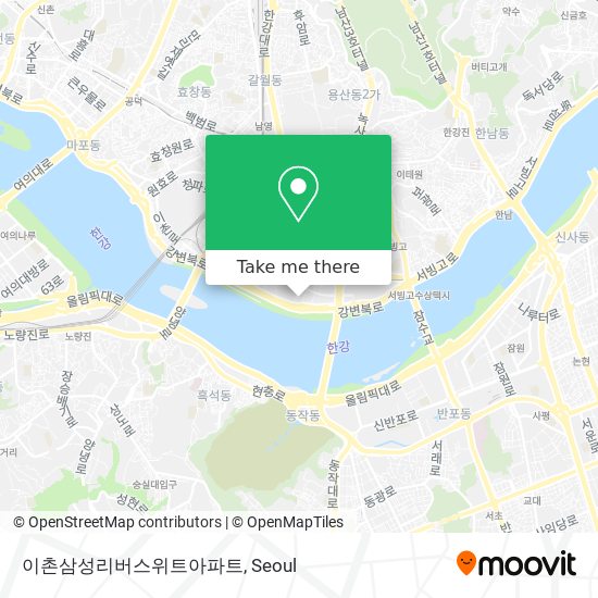 이촌삼성리버스위트아파트 map