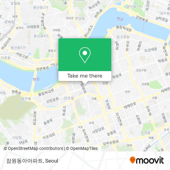 잠원동아아파트 map