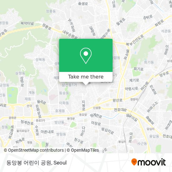 동망봉 어린이 공원 map