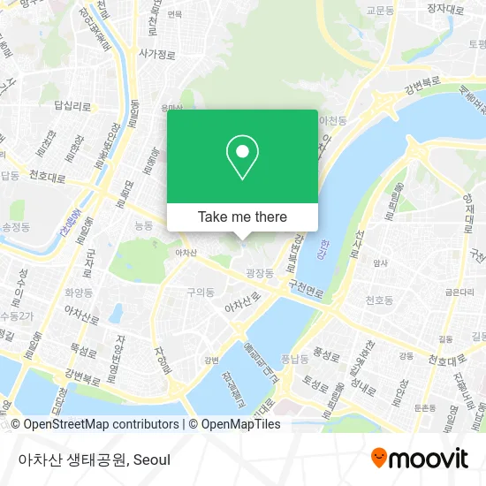 아차산 생태공원 map