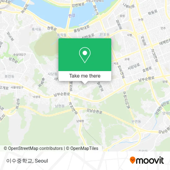 이수중학교 map