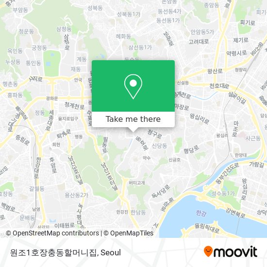 원조1호장충동할머니집 map