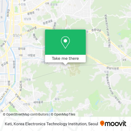 Keti, Korea Electronics Technology Institution map