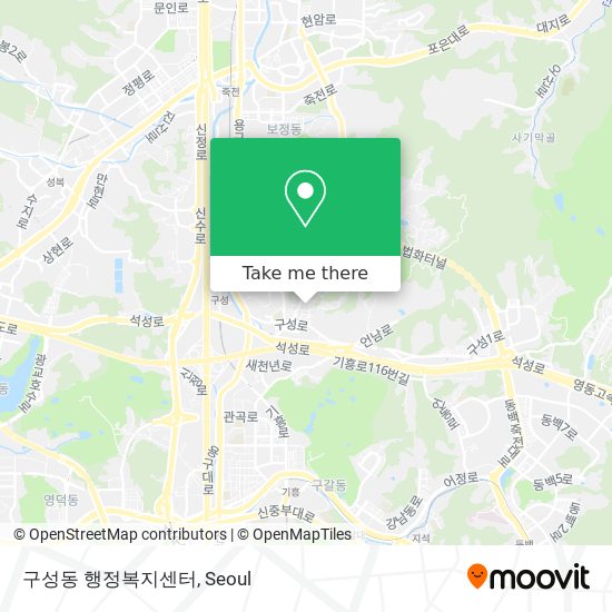 구성동 행정복지센터 map