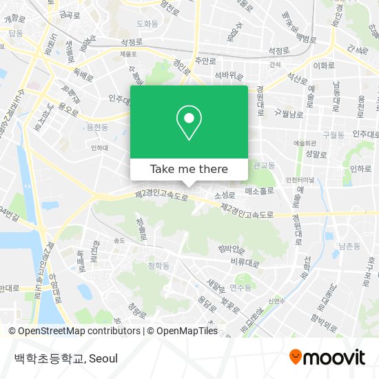 백학초등학교 map