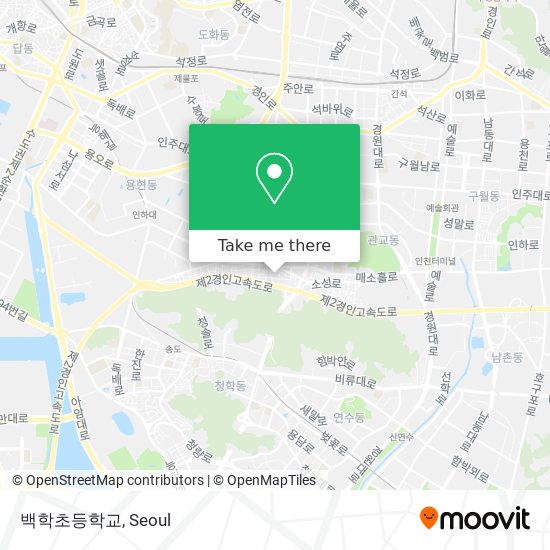 백학초등학교 map