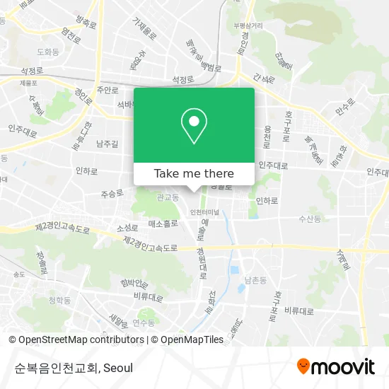 순복음인천교회 map